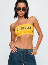 UC Irvine Bandeau Top Gold